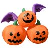 ALEKO 6 Ft. Pre-Lit Winged Jack-O-Lantern Trio Halloween Inflatable