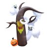 ALEKO 7.5 Ft. Pre-Lit Haunted Forest With Lurking Ghosts Halloween Inflatable