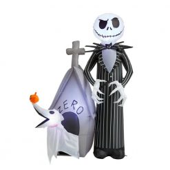 Disney 5 Ft. Pre Lit Jack And Zero Disney Airblown Inflatable