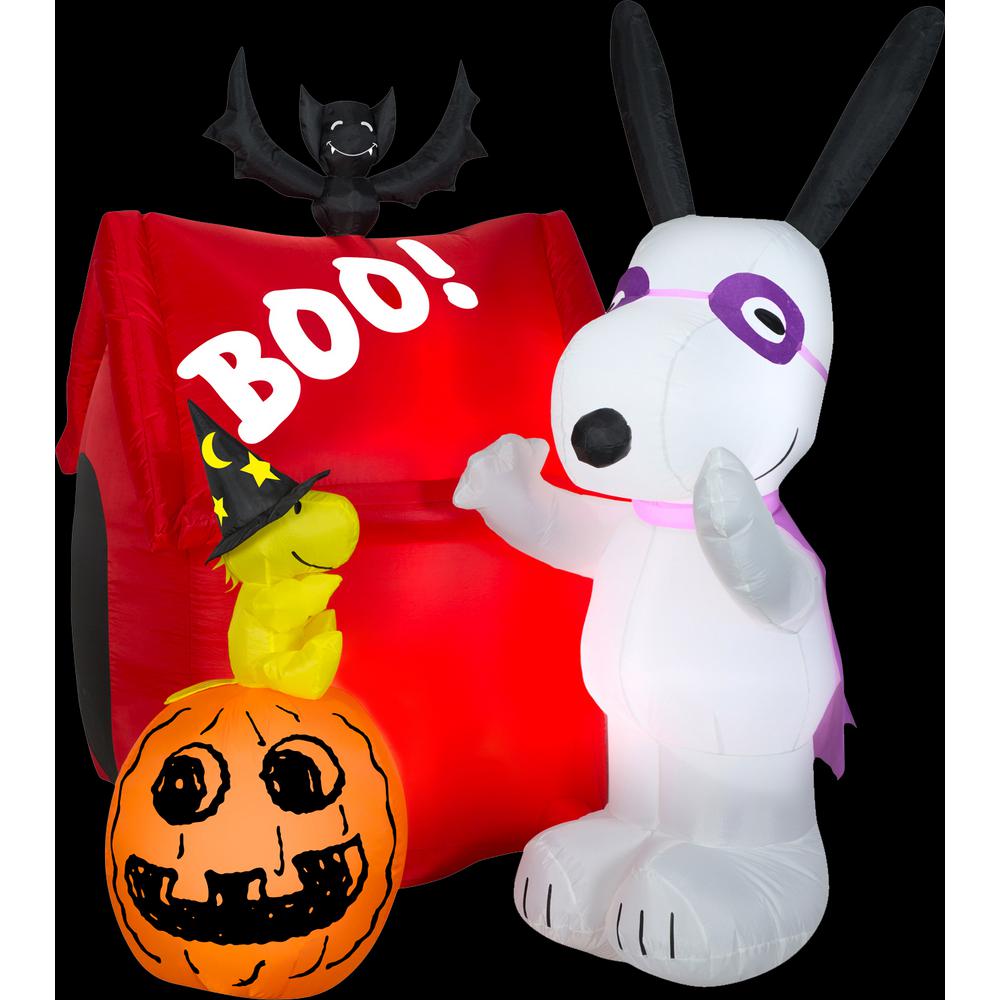 Halloween Inflatables Gemmy 6 Ft. H. Halloween Airblown Snoopy Dog House Halloween Inflatable 3 Halloween Inflatables Gemmy 6 Ft. H. Halloween Airblown Snoopy Dog House Halloween Inflatable