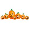 Gemmy 3.35 Ft. Harvest Pumpkin Halloween Inflatable Halloween Inflatables