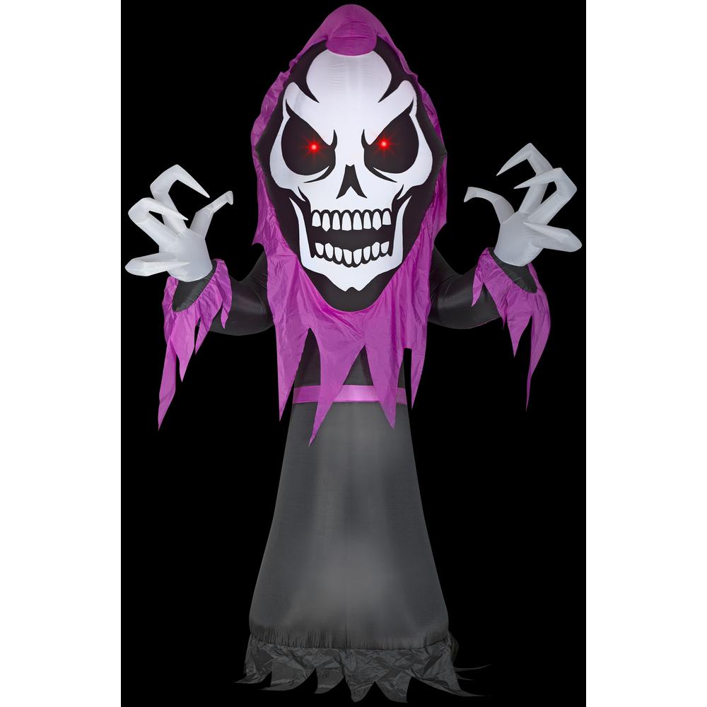 Gemmy 10 Ft. H Skeleton Reaper With Red LED Eyes-Giant Halloween Inflatable 3 Gemmy 10 Ft. H Skeleton Reaper With Red LED Eyes-Giant Halloween Inflatable