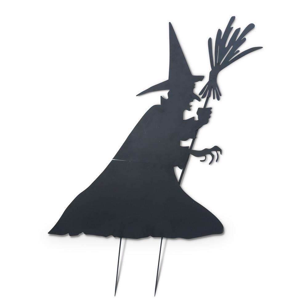 Halloween Yard Decor Gerson 78 In. H Metal Halloween Witch Silhouette Yard Decoration With Broom 3 Halloween Yard Decor Gerson 78 In. H Metal Halloween Witch Silhouette Yard Decoration With Broom