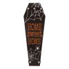 Halloween Props Glitzhome 42 In. H Halloween Wooden Coffin Porch Leaning Decor