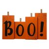 Glitzhome 20 In. L Halloween Wooden Boo Standing Decor Halloween Props 2 Glitzhome 20 In. L Halloween Wooden Boo Standing Decor Halloween Props