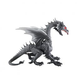 Halloween Yard Decor Home Accents Holiday 69 In. Animated Giant Dragon In Grey Without Fog Machine
