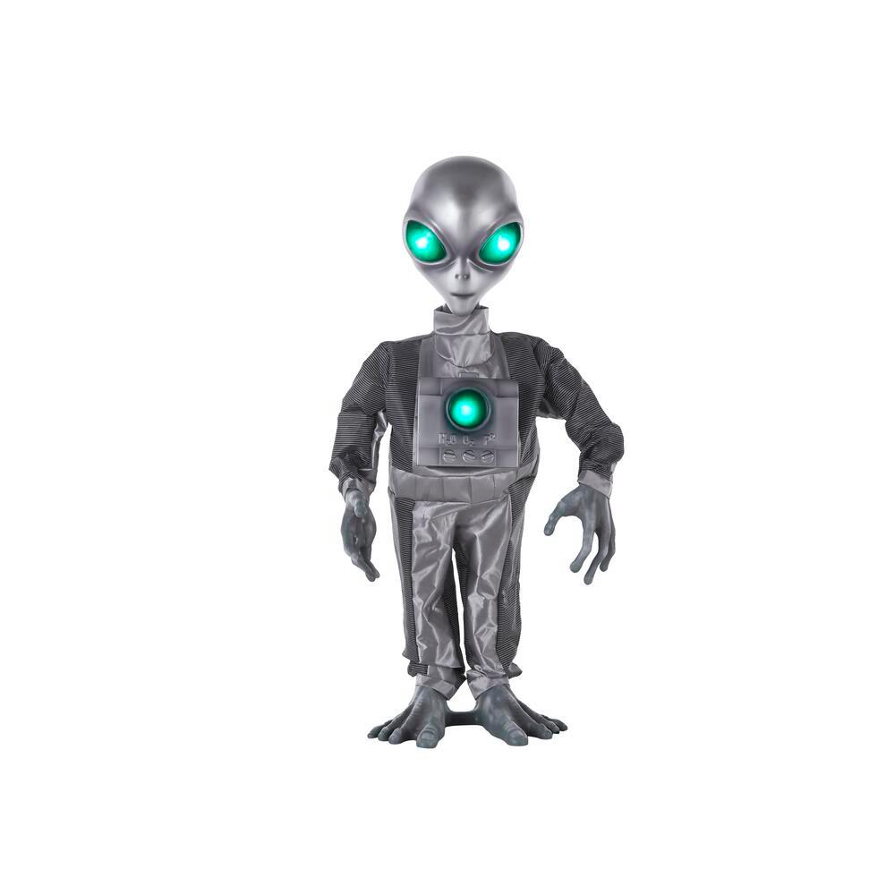 Halloween Yard Decor Home Accents Holiday 3 Ft. Animated LED Dancing Alien 3 Halloween Yard Decor Home Accents Holiday 3 Ft. Animated LED Dancing Alien