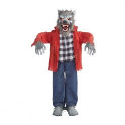 Home Accents Holiday 3 Ft. Animated LED Wolf Halloween Yard Decor