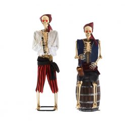 Home Accents Holiday 5 Ft. Animated LED Pirate Skeletons (Set Of 2 ) Halloween Yard Decor