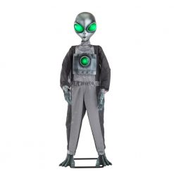 Home Accents Holiday 6 Ft. Animated LED Alien Halloween Yard Decor