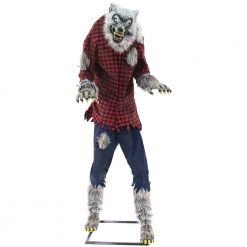 Home Accents Holiday 7 Ft. Animated Howling Werewolf With LifeEyes