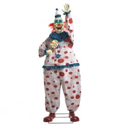 Home Accents Holiday 6 Ft. Life-Sized Animated Old Time Clown Halloween Yard Decor