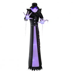 Home Accents Holiday 12 Ft. Short Circuit Victorian Reaper Halloween Inflatable With Lightshow Projection Halloween Inflatables