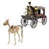 Halloween Props Home Accents Holiday 5.3 Ft. Haunted Hearse And Skeleton Pony