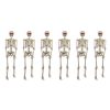 Home Accents Holiday 5 Ft. Poseable Skeleton With LED Illumination (Set Of 6) Halloween Props