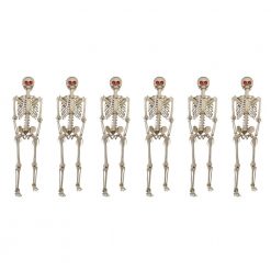 Home Accents Holiday 5 Ft. Poseable Skeleton With LED Illumination (Set Of 6) Halloween Props