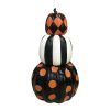Home Accents Holiday 26.5 In. Fall Halloween 3-Piece Stacked Pumpkins Halloween Props