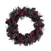 Halloween Wreaths Home Accents Holiday 30 In. Black Burgundy Halloween Rose Wreath