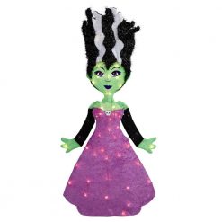 Halloween Yard Decor Home Accents Holiday 3 Ft LED Spookytown Monster Bride
