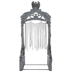 Halloween Yard Decor Home Accents Holiday 8.5 Ft. LED Giant- Sized Mausoleum Archway With Timer