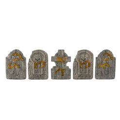 Halloween Yard Decor Home Accents Holiday 24 In. Graveyard Tombstones (Set Of 5)