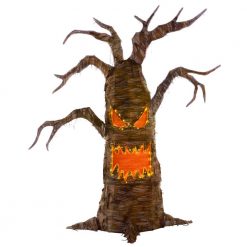 Halloween Yard Decor Home Accents Holiday 8 Ft Giant- Sized LED Spooky Tree