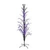LB International 6 Ft. Purple LED Lighted Halloween Cascade Twig Tree Outdoor Decoration
