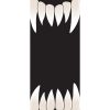 Halloween Door Decorations My Door Decor 36 In. X 80 In. Scary Teeth Halloween Front Door Decor Mural