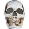 N/A 20 In. Blow Mold Lighted Decor-Candle Flicker-Matte Black Skull Halloween Props