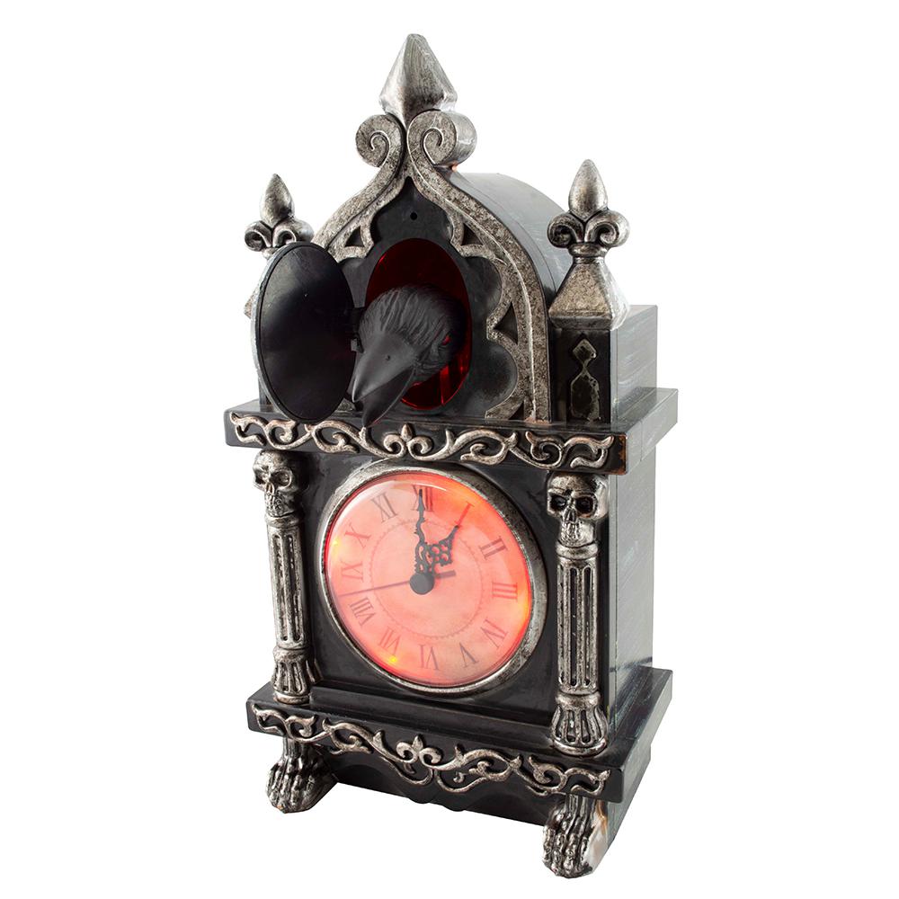 Tekky Animated Raven Clock™ (Clock Of Doom™) Halloween Yard Decor 3 Tekky Animated Raven Clock™ (Clock Of Doom™) Halloween Yard Decor