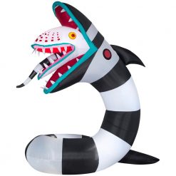 Warner 9.5 Ft. Pre-Lit Beetlejuice Sandworm Animated Airblown Inflatable Halloween Inflatables