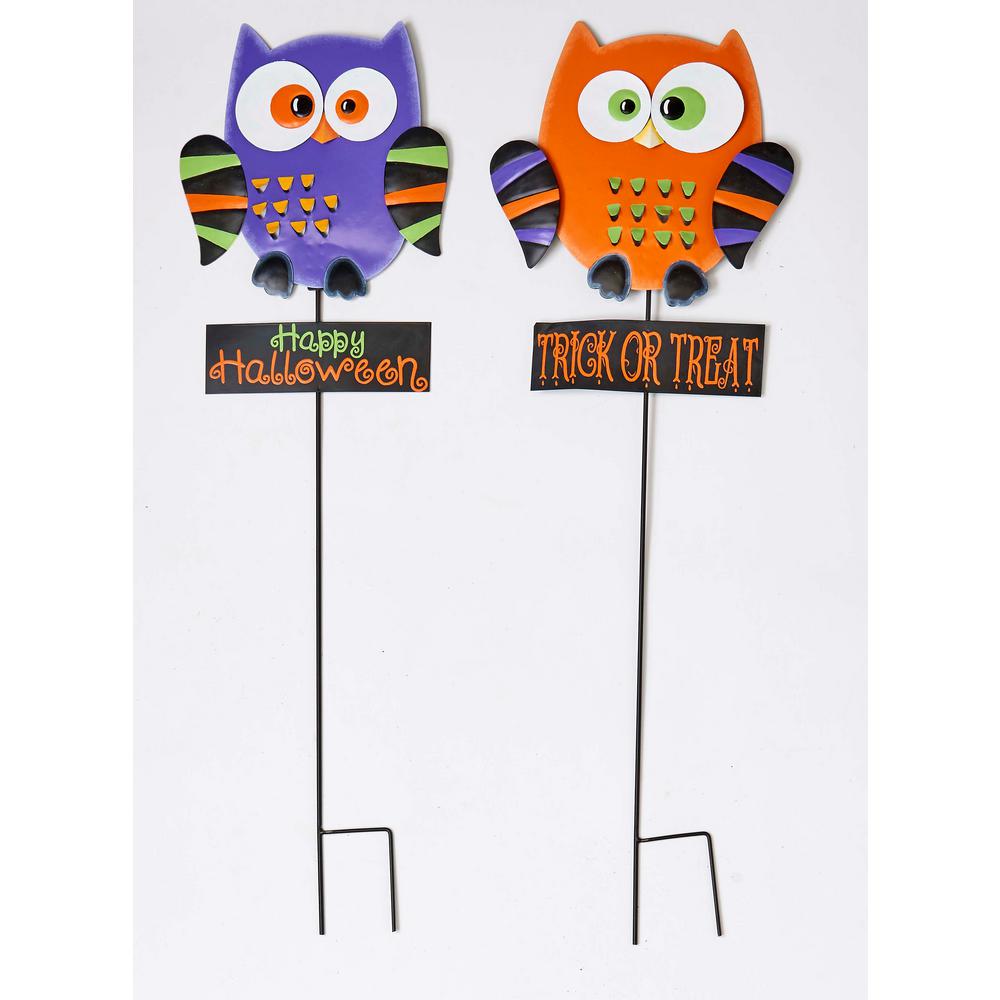 Halloween Yard Decor Worth Imports 36 In. Metal Halloween Owl On Stake (Set Of 2) 3 Halloween Yard Decor Worth Imports 36 In. Metal Halloween Owl On Stake (Set Of 2)